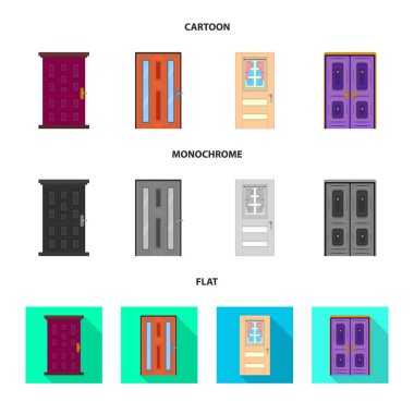 Mimari ve modern simge vektör illüstrasyon. Web için mimari ve inşaat stok sembolü koleksiyonu.