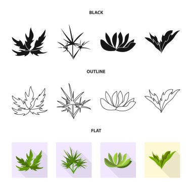 Peyzaj ve yaz sembolü izole nesne. Stok için peyzaj ve çevre vektör simgesi koleksiyonu.