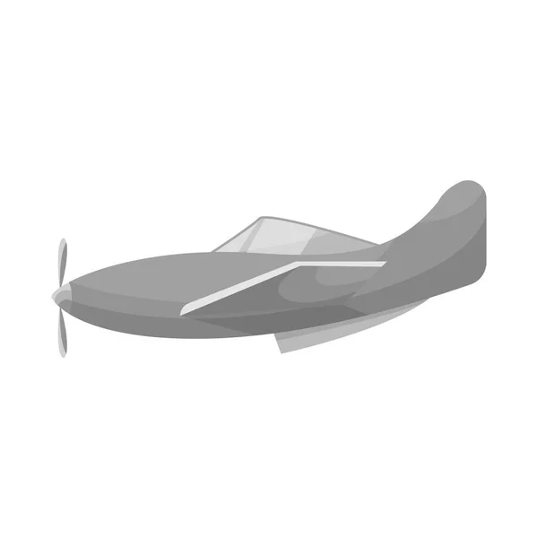 Vektordesign von Flugzeug und Weltraumsymbol. Set von Flugzeug und Luftbild-Vektorillustration. — Stockvektor