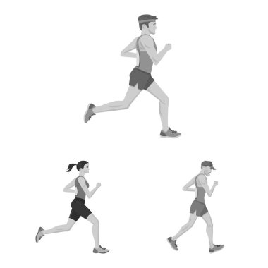 Başarı ve maraton simgesi izole nesne. Başarı ve kazanan stok vektör illüstrasyon koleksiyonu.