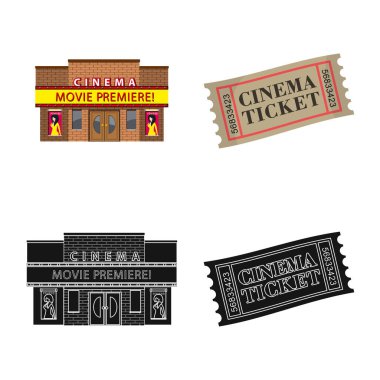 Televizyon ve filme simge vektör tasarımı. Televizyon ve web için hisse senedi simgesi ile ilgilenen koleksiyonu.