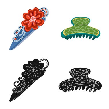 Güzellik ve moda logosu yalıtılmış nesne. Güzellik ve kadın hisse senedi vektör çizim koleksiyonu.