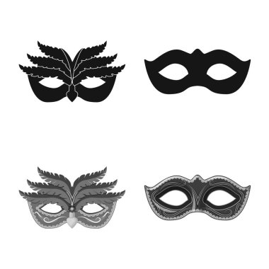 Lüks ve kutlama simgesi yalıtılmış nesne. Lüks ayarla ve stok için vektör simge gizle.