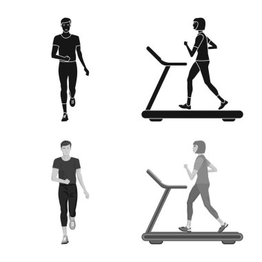 Spor ve kazanan simge vektör tasarımı. Spor ve fitness vektör simgesini hissenin topluluğu.