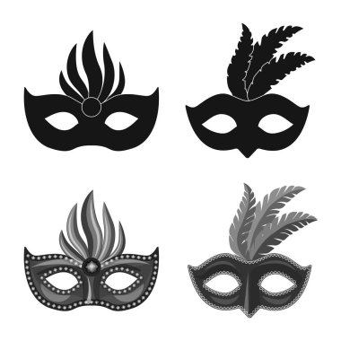 Lüks ve kutlama sembolü yalıtılmış nesne. Lüks ayarla ve stok için vektör simge gizle.