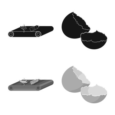 Çöp ve önemsiz işareti izole nesne. Atık ve atık stok vektör illüstrasyonunun toplanması.