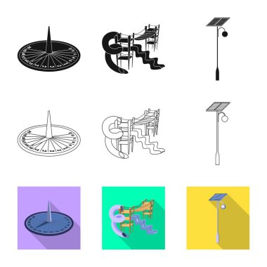 Kentsel ve sokak simge vektör tasarımı. Kentsel topluluğu ve gevşeme hisse senedi simgesi web için.