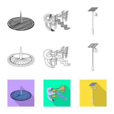 Kentsel ve sokak logo vektör Illustration. Kentsel topluluğu ve hisse senedi için gevşeme vektör simgesi.