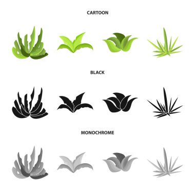 Peyzaj vektör tasarımı ve yaz logosu. Peyzaj ve çevre stok vektör illüstrasyon koleksiyonu.