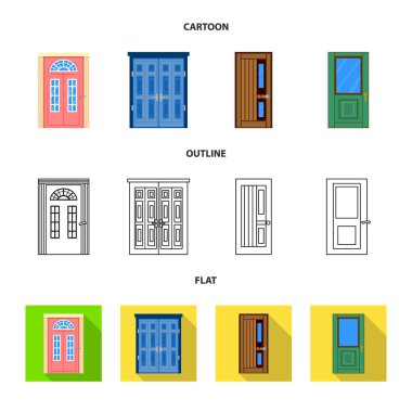 Mimari ve modern sembol vektör illüstrasyon. Web için mimari ve inşaat stok sembolü koleksiyonu.