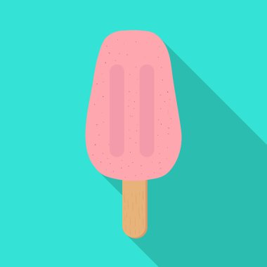 Tatlı ve buz simgesi vektör tasarımı. Stok için tatlı ve soğuk vektör simgesi seti.