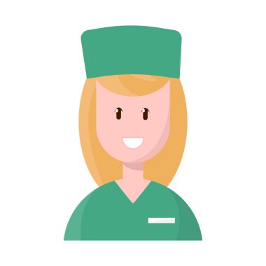 Doktor ve paramedik sembolü vektör tasarımı. Doktor ve kadın stok vektör illüstrasyon seti.