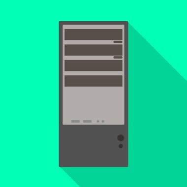 Sistem ve birim işaretinin vektör illüstrasyonu. Sistem ve ekipman stok vektör illüstrasyonunun toplanması.