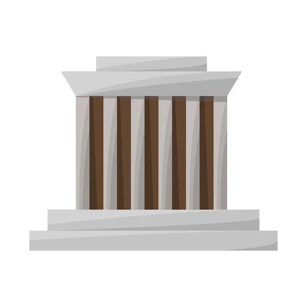 Vektorillustration des Gebäudes und des Mausoleums. Sammlung von Gebäuden und vietnamesischen Vektorsymbolen für Aktien. — Stockvektor