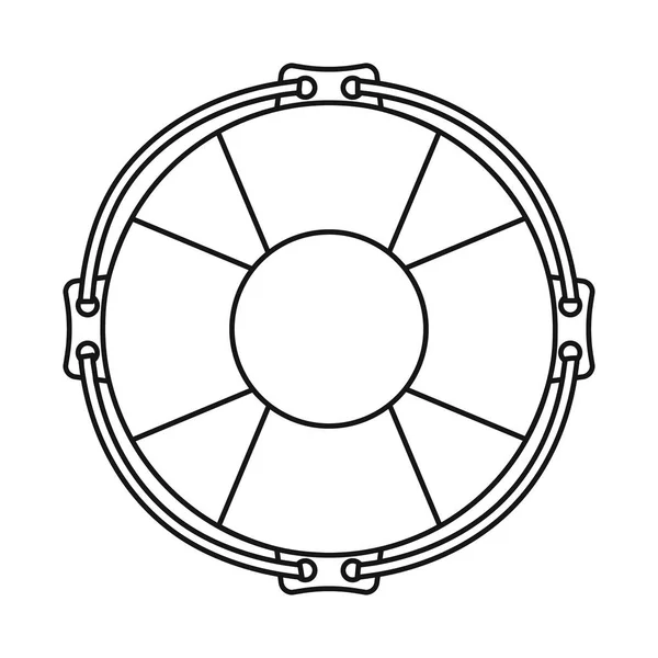 Векторная иллюстрация спасательного буя и символа кольца. Набор спасательных и вспомогательных векторных значков для склада . — стоковый вектор