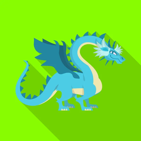 ドラゴンと捕食者のロゴのベクターデザイン。ストック用ドラゴンとウィングベクトルアイコンのセット. — ストックベクタ