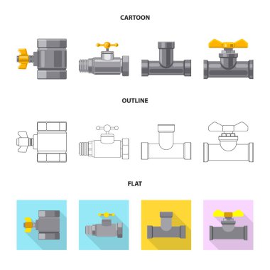 Boru ve tüp logo vektör tasarımı. Boru ve boru hattı hisse senedi vektör çizim topluluğu.