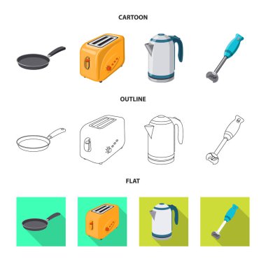 Mutfak ve yemek işaret yalıtılmış nesne. Web için mutfak ve cihaz hisse senedi simgesi kümesi.