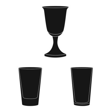 Doku ve birim simgesinin vektör çizimi. Web için doku ve konteyner stok sembolü kümesi.