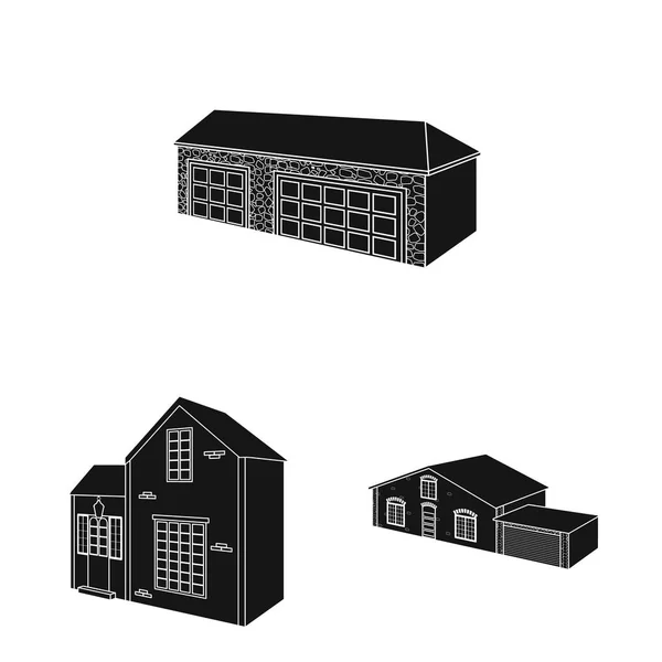 Progettazione vettoriale del segno di ristrutturazione e infrastruttura. Set di ristrutturazione e illustrazione vettoriale home stock . — Vettoriale Stock