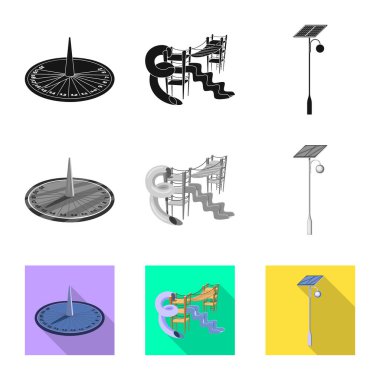 Kentsel ve sokak simge vektör tasarımı. Kentsel topluluğu ve gevşeme hisse senedi simgesi web için.