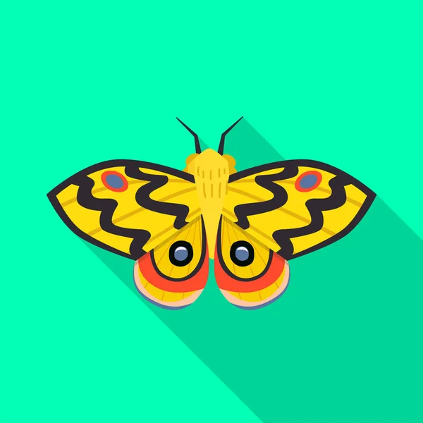 Vektor-Design von Schmetterling und elegantem Symbol. Sammlung von Schmetterling und lebendigen Aktiensymbol für das Web. — Stockvektor