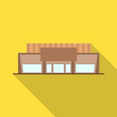 Ofis ve mağaza işareti izole nesne. Web için ofis ve ticari stok sembolü kümesi.