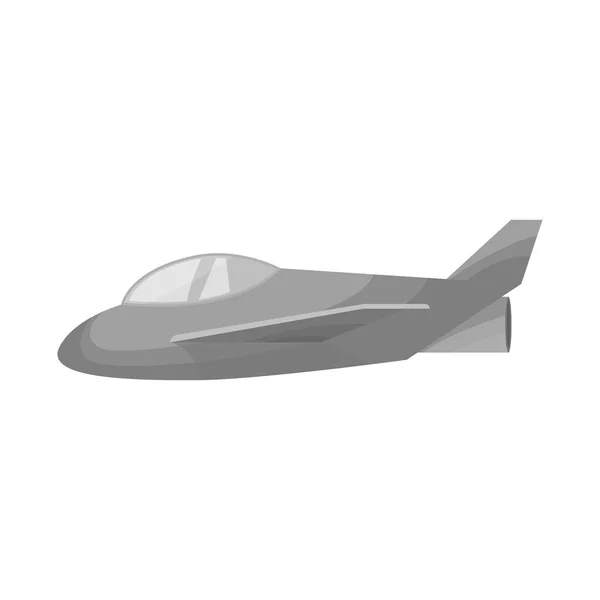 Uçak ve hava logosunun izole nesnesi. Stok için uçak ve jet vektör simgesi koleksiyonu. — Stok Vektör