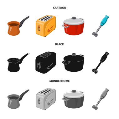 Tasarım mutfak ve aşçı işareti vektör. Mutfak ve cihaz hisse senedi simgesi için web topluluğu.