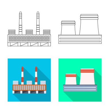 Üretim ve yapısı işareti çizimi vektör. Üretim ve teknoloji hisse senedi vektör çizim koleksiyonu.
