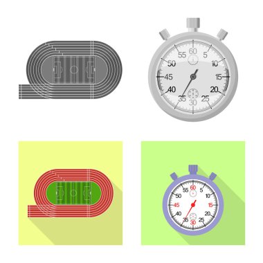 Spor ve kazanan işareti yalıtılmış nesne. Spor ve fitness hisse senedi simgesi web için kümesi.