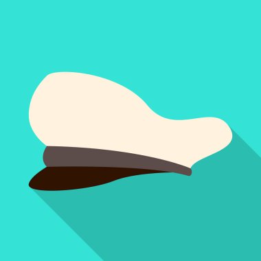 Kap ve deniz logosu izole nesne. Web için kap ve kaptan stok sembolü seti.