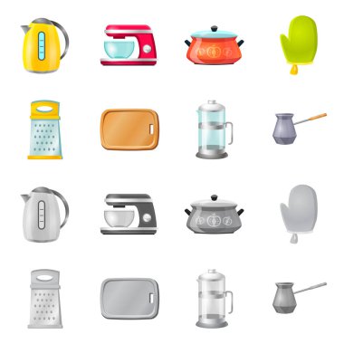 Mutfak ve yemek logo vektör Illustration. Mutfak ve cihaz hisse senedi vektör çizim topluluğu.