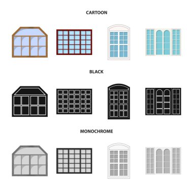 Kapı ve ön simgesi yalıtılmış nesne. Kapı ve ahşap stok vektör çizim.