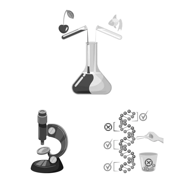 Objeto isolado de sinal transgênico e orgânico. Coleta de símbolo de estoque transgênico e sintético de web . —  Vetores de Stock