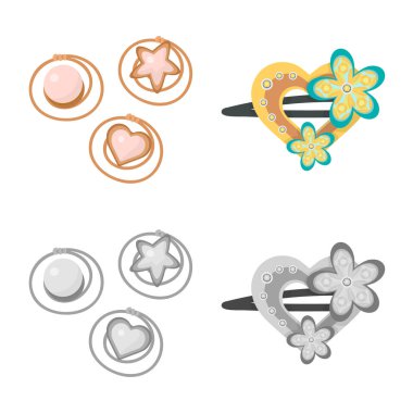 İzole işareti güzellik ve moda nesne. Güzellik ve kadın hisse senedi vektör çizim.