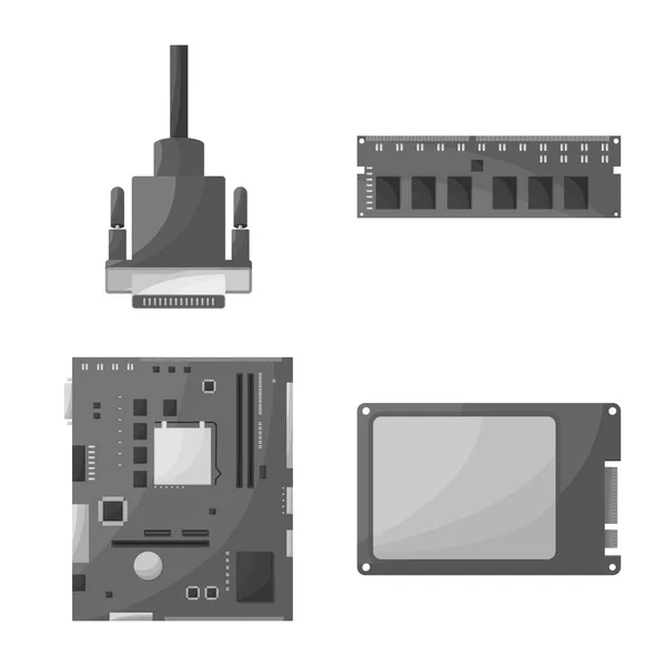 デスクトップとテクノロジーロゴのベクターデザイン。デスクトップとデバイスストックベクトルイラストのコレクション. — ストックベクタ