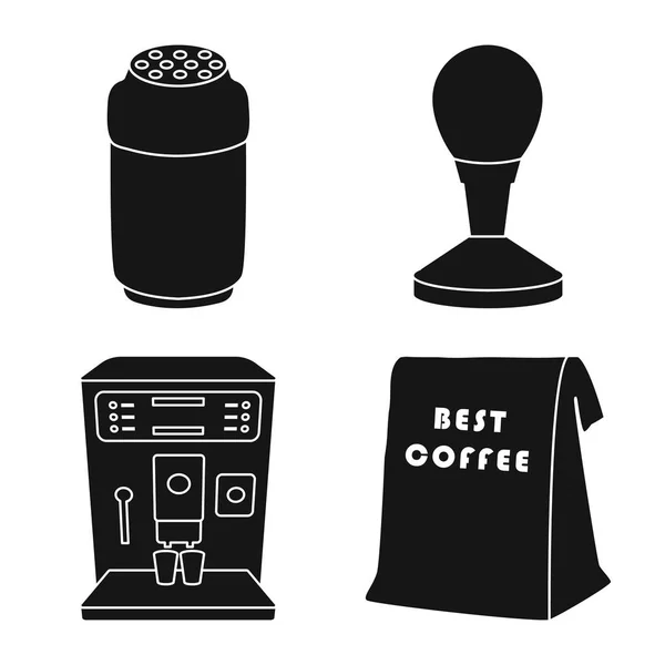 Illustration vectorielle de café et icône de la maison. Collection de café et icône vectorielle fraîche pour le stock . — Image vectorielle