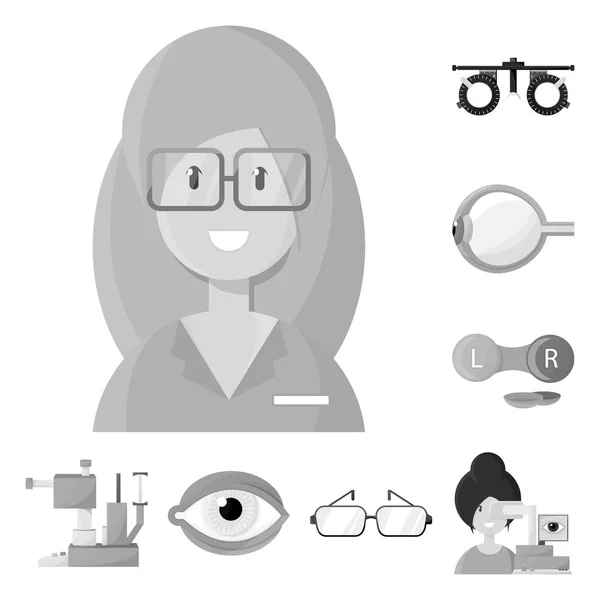 Ilustración vectorial del icono de la medicina y la tecnología. Conjunto de la medicina y la vista stock vector ilustración . — Vector de stock