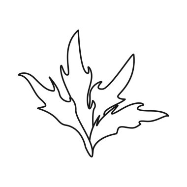 Çalı ve park sembolü vektör tasarımı. Stok için çalı ve alan vektör simgesi kümesi.