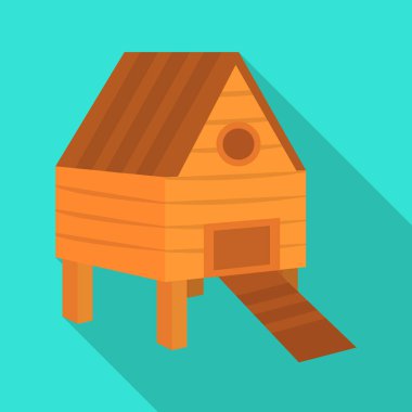 Kümes ve kuş simgesivektör tasarımı. Web için kümes ve hayvan stok sembolü koleksiyonu.