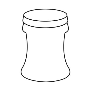 Konteyner ve soda sembolü vektör tasarımı. Konteyner ve alkolsüz stok vektör illüstrasyon seti.