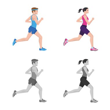 Spor ve kazanan simge vektör Illustration. Spor ve fitness hisse senedi vektör çizim topluluğu.