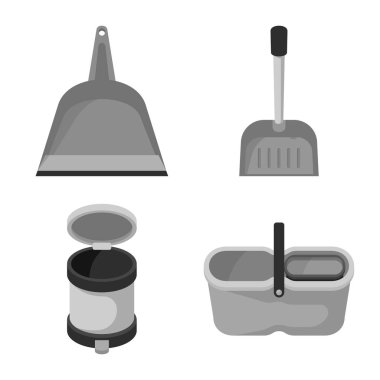 Aletin vektör tasarımı ve paspaslama sembolü. Takım ve ev stok vektör illüstrasyon seti.