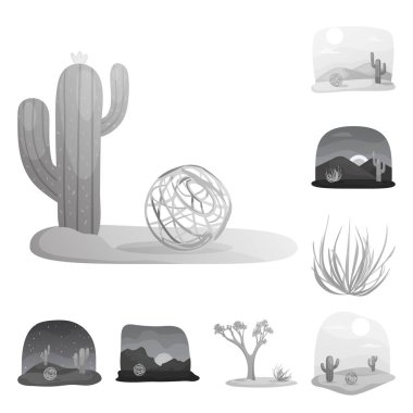 Kırsal ve mera logosu izole nesne. Web için kırsal ve doğa stok sembolü koleksiyonu.