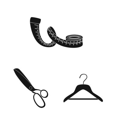 Stüdyo ve endüstri sembolüvektör illüstrasyon. Stüdyo ve dikiş stok vektör illüstrasyon koleksiyonu.