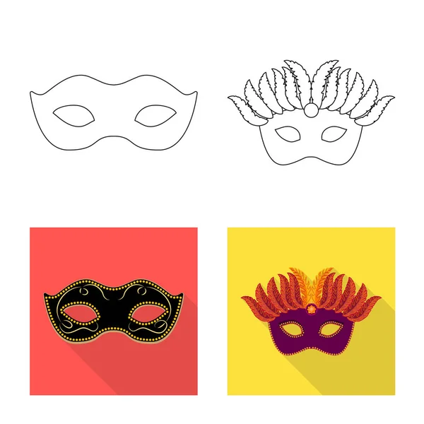 Diseño vectorial de lujo y símbolo de celebración. Conjunto de lujo y ocultar el símbolo de stock para la web . — Vector de stock