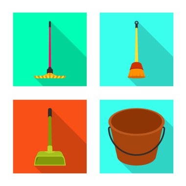 Temizlik ve ev logosu vektör illüstrasyon. Temizleme ve yıkama stok vektör illüstrasyon toplama.