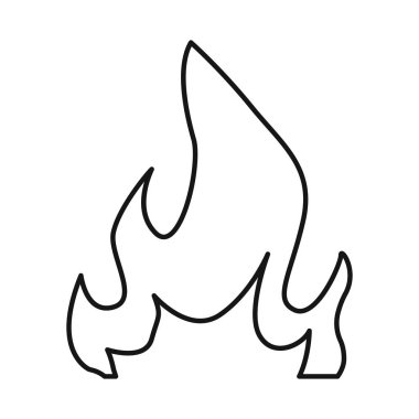 Alev ve sarı işareti vektör illüstrasyon. Web için alev ve parlama stok sembolü koleksiyonu.