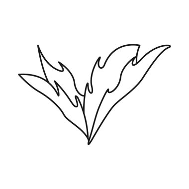 Çalılar ve yeşil sembol vektör illüstrasyon. Çalılar ve kök stok vektör illüstrasyon seti.